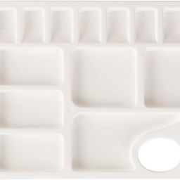 18 Wells Plastic Painting Palette with Thumb Hole for Better Grip 18 Paint Wells Palettes-image-53