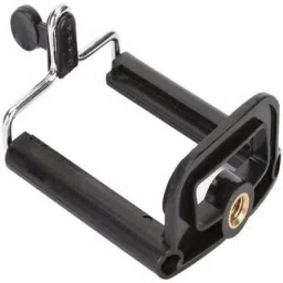 OLECTRA Premium 1 Camera Stand Clip Bracket Holder Tripod Mount Adapter Mobile Holder Monopod Kit (Black, Supports Up to 500) Monopod Kit-38