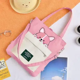 Small 2 L Backpack Tote Bags and Cute Dog Canvas Backpack for Womens With Adjustable Strap(Black)-8