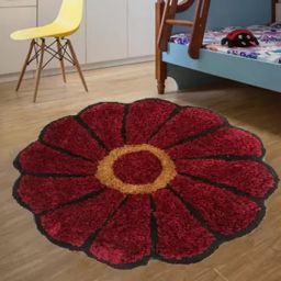 Maroon Polyester Carpet-20