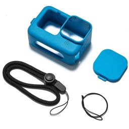 DIGICLIMBER Gopro hero 10/9 Silicon cover (Blue) With lens capCamera Bag-image-74