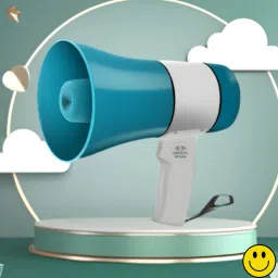 Handheld Megaphone with Siren, Microphone & Rechargeable for Outdoor EventsA487 Megaphone Portable Megaphone Siren Loudspeaker Function &Long Battery BackupQ487 Outdoor PA System-10