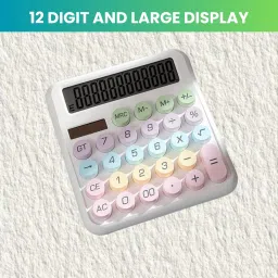 Desktop Calculator, 12-Digit Large LCD and Large Buttons for Office, Homes I122 Basic Calculator-image-93