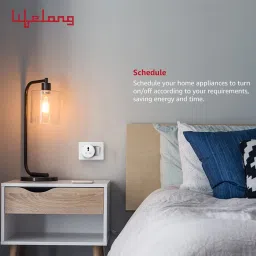 Lifelong 16A Smart Plug Suitable High Power Appliances (AC, Geyser, Motor, etc.) Energy Monitoring, Compatible with Alexa & Google Assistant Smart Plug image 3