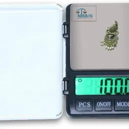 NIBBIN Electronic DIGITAL Scale,MH-999 (600 gram x 0.01 Gram) Digital Jewellery Weighing Scale, Gold & Silver Ornaments Weight Measuring Machine Portable Weighing Scale for homes and professionals Weighing Scale ,(RT-S6) Weighing Scale (Black) Weighing Scale-image-24