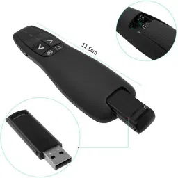 Jihaan Premium USB Wireless Remote Control Professional Laser Pointer Presenter Slide Changer Controller, Presenter image 2