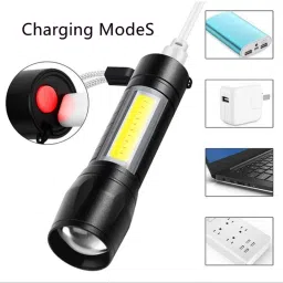 Hot 3W LED COB Lanterna de led USB Micro Flashlight Dimmable Zoom Linterna Pocket Mini Q5 Rechargeable Torch Light Torch-17