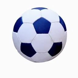 White & Blue Synthetic Football | Lightweight & Durable for Kids & Beginners Football - Size: 3-image-80