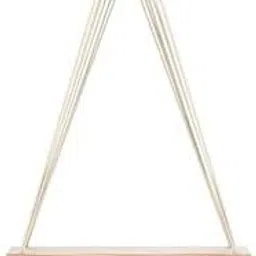 decorainc "Macramé Wall Hanging Shelf | Beige Boho Floating Shelf with Pine Wood| image 3