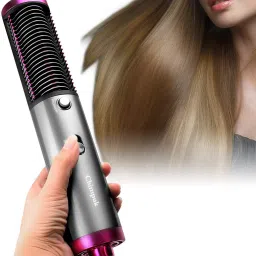 Elevea 3 in 1 (Multi-function) Professional Hot-Air Brush for Fast Hair Drying Hair Straightener Brush-image-38