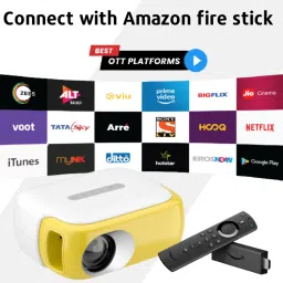 miracledigital Projector (1500 lm / 2 Speaker / Remote Controller) Portable Projector image 2