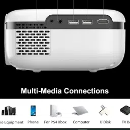PLAY MP7 Full HD LED WiFi 3D Projector Phone Mirroring Airplay Portable Home Theater (4000 lm / Wireless / Remote Controller) Projector image 4