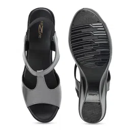 Shezone Grey Block Peep Toes image 4