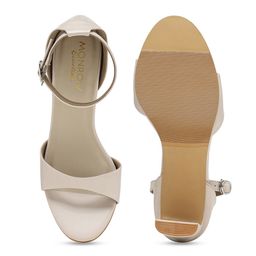 Monrow Open Toe Ankle Loop Block Heels image 3