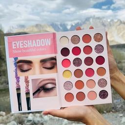 SKINPLUS All-in-One Makeup Book, 4-Layer Foldable Palette, Multi Shades, Contour, Blush, Highlight, Eyeshadow with Lipstick (Butterfly) image 2