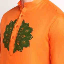 DEVOILER Ethnic Motifs Printed Kurta with Pyjamas image 4