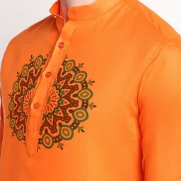 DEVOILER Ethnic Motifs Printed Regular Kurta With Pyjamas image 5