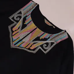 Anouk Ethnic Motifs Embroidered Regular Thread Work Kurta with Trousers image 4