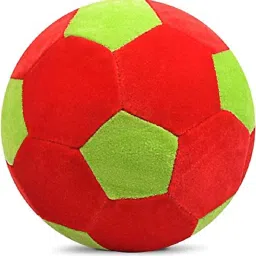 Stuffed Soft Toy Plush Ball Kids Birthday Gift (Red /Green)- 10 cm-18
