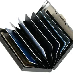 Excusive Premium Quality Black RFID Blocking Credit/Debit 8 Card Holder-picture-19