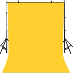 SIAMART 8FTX12FT Yellow Photo Backdrop, Wrinkle-Resistant Photographic Studio Photo Backgrounds, Black Backdrop Solid Color Back Drop for Photo Video Studio ( Stand Not Included ) Reflector-picture-40