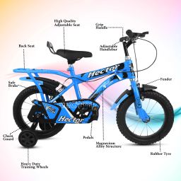 14T HECTOR SKY BLUE HIGH QUALITY METAL RIM BICYCLE 14 T (inch) BMX Cycle-image-41