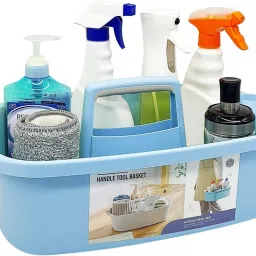 Caddy Bucket Tool Organizer with Handle for Cleaning Bathroom Storage Basket Bathtub Caddy-image-67