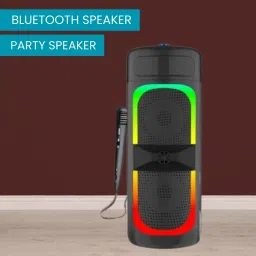Clairbell Bluetooth (PORTABLE WIRELESS PARTY SPEAKER) With Karaoke Mic and RGB LightsR194 40 W Bluetooth Tower Speaker-image-32