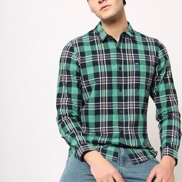 Lee Slim Fit Tartan Checked Casual Shirt-picture-38