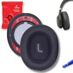 Crysendo Headphone Cushion Compatible with JBL E55BT Bluetooth Headset (Black) (1 pair) Over The Ear Headphone Cushion-13