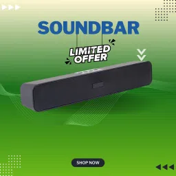 GUGGU Bluetooth Soundbar Speaker 12Hrs Playback, HD Stereo for Phone/PC/TV/Laptopi91 20 W Bluetooth Soundbar-image-70