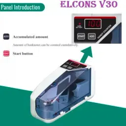 ELCONS V30C LED Display Mini Portable Handy Use Battery/Plug Note Counting Machine image 4