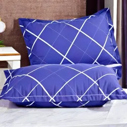 LUXURY Polyester Fibre Solid Sleeping Pillow Pack of 2-image-92