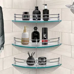 9*9 glass corner Glass Wall Shelf-image-59