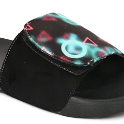 EXTRIMOS Men Printed Adjustable Strap Lightweight Synthetic Sliders image 2