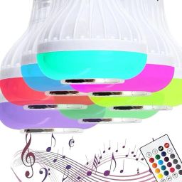 Khodalraj Enterprise LED Music Bulb Speaker Color changing Bulb/Disco Bulb /White with Remote Control Smart Bulb-21