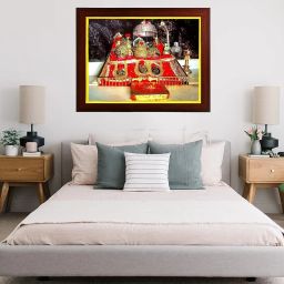 Maa Vaishno Devi / Mata Large Photo With Frame For Wall Hanging / pooja room Digital Reprint 8 inch x 10 inch Painting-image-3