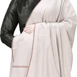 manra Wool Self Design Men Shawl-image-0