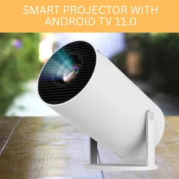 Guggu Smart (Projector) 1080P & 4K Support Rotatable Design With Netflix/Prime etcR210 (4500 lm / 1 Speaker / Wireless / Remote Controller) Portable Projector-4
