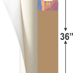 36" X 5 MTR CANVAS ROLL Cotton Medium Grain Canvas Roll (Set of 1)-16