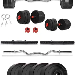 10 kg Pvc weight 3Ft Curl Rod Home Gym Combo-image-59