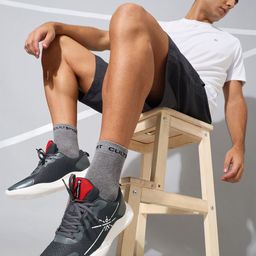 cultsportone Men Grey Mesh Running Shoes-picture-55