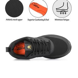 OFF LIMITS Men Black Mesh Memory Foam Non-Marking Sports Shoes image 5