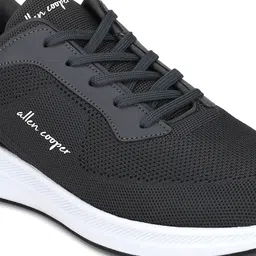 Allen Cooper Men Grey Mesh Running Non-Marking Shoes image 4