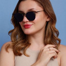 SUNNIES Women Oval Sunglasses with Polarised Lens-image-77