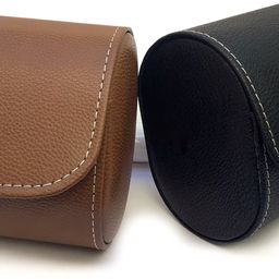 Portable Single Watch Case Organiser Box Made in Faux Leather and Suede Watch Box-9