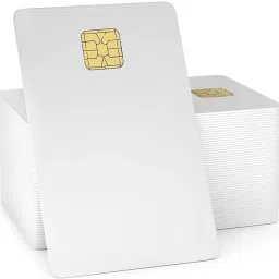 salaar PVC CHIP Card SLE/ISSI 4428 Contact IC Card for for Inkjet Printers (Pack of 30) White Ink Cartridge-5