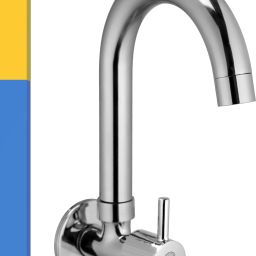 SINK COCK (HEAVY DUTY) WITH ROTATING BRASS SPOUT KITCHEN SINK TAP [SINK TAPS] KITCHEN TAP Bib Tap Faucet-image-52
