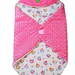 Printed Crib Hooded Baby Blanket for Mild Winter-image-88
