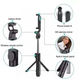 Blue Birds 3-in-1 Multifunctional Extendable Bluetooth Selfie Stick Tripod, Tripod Kit, Monopod image 2